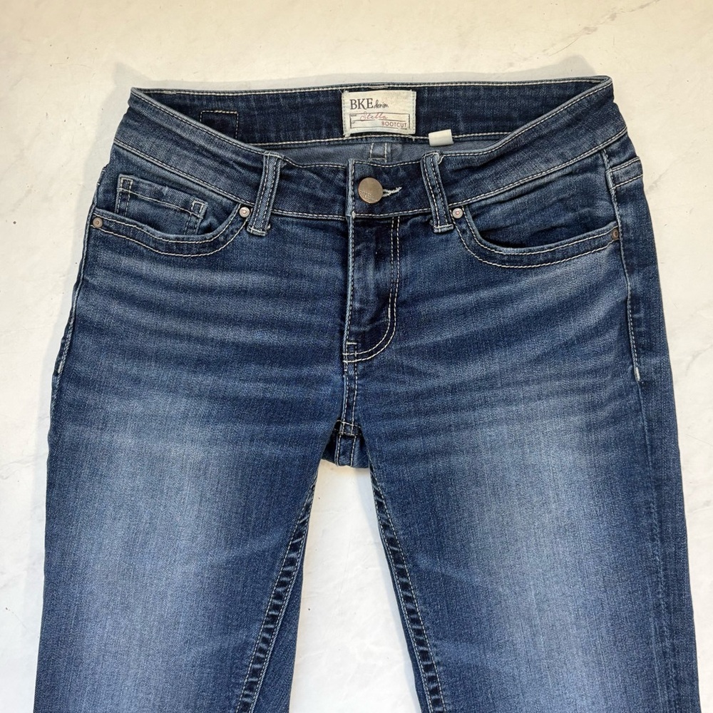 BKE Denim Size 26 Long Stella Bootcut Medium Wash Jeans Western Cowgirl Denim - Picture 3 of 7